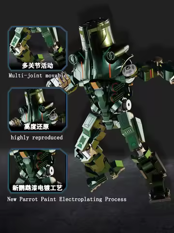 KBOX Hunter Robot building blocks Film Mecha Warrior Assembling toys ABS plastic Gipsy Danger model 