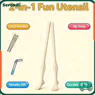 SERENDI 1pair Foot Shape Chopsticks, 22cm Easy-to-Use Toe-Shaped Chopsticks, Funny Lightweight Soles
