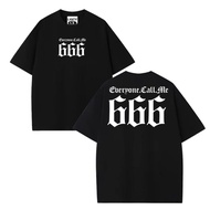 LXNTX Men's T-shirt Black 666 Free sticker