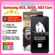 Tempered Samsung A03, A03S, A03 Core hekon full screen tempered glass|Screen protector for Samsung G
