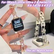 Chrome Hearts Design Strap for iWatch Series 10 42mm 46mm 9 8 7 6 5 4 SE Ultra 2 Man Girl Women Fash