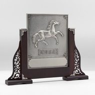 KL Pewter [678] Horse | Table Plaque