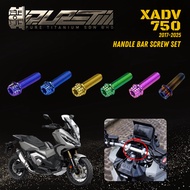 Honda XADV750 2017-2025 GR5 Titanium Handle Bar screw Set 4 PCS
