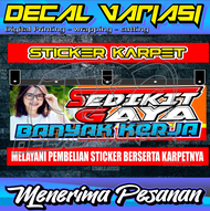 [Terbaru] Stiker + Karpet - Stiker Decal Karpet Belakang/Depan Truk - Stiker Karpet - Stiker Truk uk