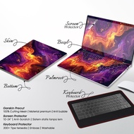 Precut Garskin Laptop Stiker Skin Keyboard Protector Screen Guard Compatible with Msi Modern A14 AI 