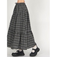 Codibook|Korea Korea EEZEE Casual Plaid Cake Long Skirt Women's Clothing
