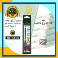 Faber Castell 9000 Graphite Pencil / Drawing Pencil / Sketching Pencil B 2B 3B 4B 5B 6B 7B 8B HB F H