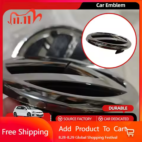 2026 Hot For Volkswagen VW Emblems Key Case 135mm 110mm Car Front Grill Badge Rear Trunk Emblem Lid 