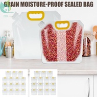 15Pcs Grain Moisture-Proof Sealed Bag 1.5/2.5kg Clear Grain Storage Bag Grain Pouring Suction Bag SH