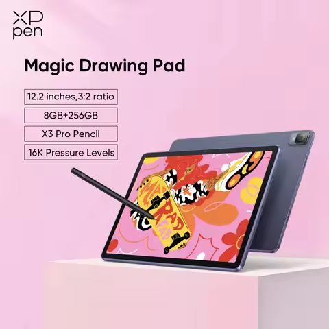 XPPen Magic Drawing Pad Android Tablet with 16K Levels X3 Pro Stylus 12.2'' Graphics Tablet 8GB/256G