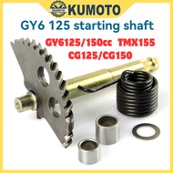 Motorcycle Kick shaft Gy6-125/150cc Engine Starting Shaft assembly 129mm rod for TMX155 CG125/CG150