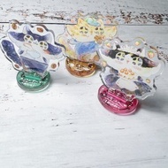 貓咪咖啡廳-硅膠壓克力立牌印章(三款)