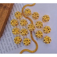 Pandora Beads Flowers Emas 916