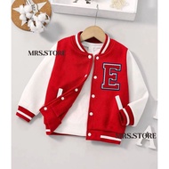 Baseball Jackets For Children Initials E Boys Girls Age 2 3 4 5 6 7 8 9 10 11 12 Years Old varsity Jackets For Girls Boys/Gifts Hoodie Jackets For Girls varsity Jackets For Children Plain, Thai akp Accessories