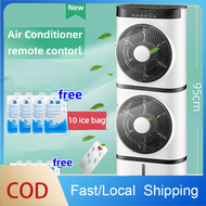 Air Condition Fan With Ice Bag Water Tank Tower Air Cooler Portable Aircon Portable Fan Household Cooling &amp; Heating Fan Movable Air Conditioner Fan Portable Aircon Cooler Fan For Bedroom