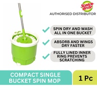 3M Scotch Brite Compact Single Bucket Spin Mop