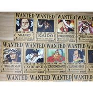 ❧ ♞yonko + supernova 16pcs ref magnet collectibles, wanted poster set magnet, one piece