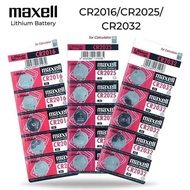 CR2016 CR2025 CR2032 Original Maxell Lithium Coin Cell Battery (5pcs)