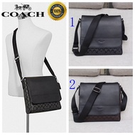 100% Original Coach single shoulder diagonal bag men fashion business bag original 100%  73339 Authe