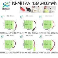 Ni‑MH AA 2400mAh 4.8V (4S – 4 x AA cells) Battery Pack – SM/JST/Mini Tamiya Plug, for RC Cars & Elec