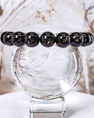 【斑馬紋金運石】天然高品黑銀線石 水晶手鍊手串 / 一物一拍