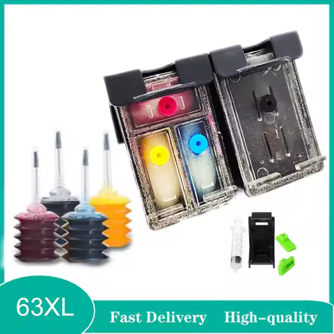 Vilaxh 63XL Compatible Ink Cartridge For HP 63 XL Ink Cartridges Deskjet 2130 2131 3630 4650 4652 46