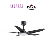 Deka Kronos F5-DC BABY LED 46" 5 Blades DC Motor Ceiling Fan with 3 Color LED Light - Matt Black / Matt White