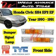 Honda Civic SH4 EF2 EF Front Bumper Signal Lamp Lights 1990 - 1991 New Lampu Bumper