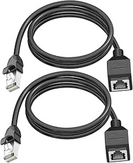 OUYFBO Ethernet Extension Cable, RJ45 Male to Female Ethernet LAN Male to Female Connector Network E