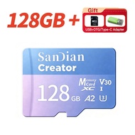 Lenovo | New Creator MicroTf SD XC CARD 128GB V30 A2 Memory Card 256GB 512GB Micro Tf SD Card Max 19