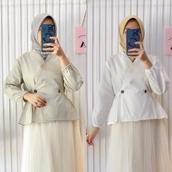 ASKA.ID - ZUNAIRA VNECK BLOUSE FASHION MUSLIMWanita KIMONO STYLE TOP
