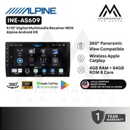 ALPINE INE AS609 - 9/10-inch Digital Multimedia Receiver with Apple Carplay/ Android Auto