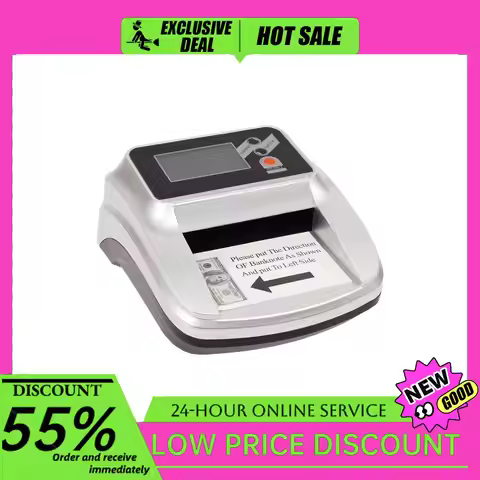 Dollar bill counter Detector Money Counter Machine 5 Anti-Counterfeiting Modes LCD Display for Store