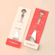 櫻桃小丸子不鏽鋼叉匙- 304不銹鋼湯匙叉子 立體造