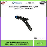 Hyundai Elantra MD 1.6/1.8 Front Suspension Lower Arm With Ball Joint (Left 54500-3X000 / Right 5450