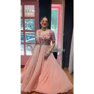 Heavy fox Georgette gown