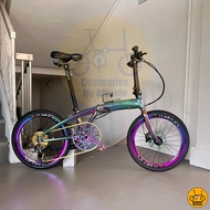 👿🌟 Crius Velocity 22” 𝗠𝗥𝗧/𝗕𝘂𝘀-𝗳𝗿𝗶𝗲𝗻𝗱𝗹𝘆 14 Freebie 𝗟𝗶𝗴𝗵𝘁𝘄𝗲𝗶𝗴𝗵𝘁 Folding Foldable Bicycle Bike Fold Dahon Oil Slick 451