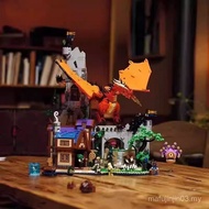 Compatible with Lego Red Dragon 21348 Dungeons and Dragons Legendary Gift Boy Building Block Toy Ass