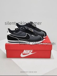 Nike Classic Cortez QS慢跑鞋 運動鞋 男女同款 黑色尺碼：36-45