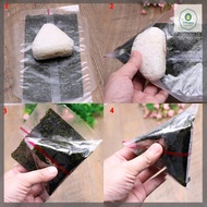 【Jettingbuy】 🔥🔥🔥 Hot Sale 20pcs hai lớp tam giác gạo bóng đóng gói túi Rong Biển onigiri Sushi Túi s
