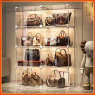 Transparent Storage Box Stackable Bag Cabinet Bag Case Storage Box Toy Display Cabinet