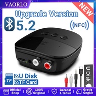 Bluetooth 5.2 Receiver Audio Stereo NFC Memory card Flashdiskk RCA 3.5mm AUX interface With Mic - ki