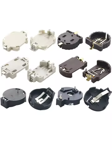 5PCS/lot BS-2 BS-6 BS-8 BS-10 3V CR1220 CR2025 CR2032 Button Battery ibuw Socket Holder Battery Stor