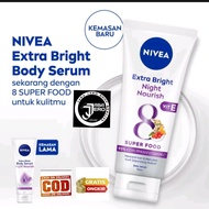 NIVEA Night Body Serum Whitening 180ml | Nivea lotion serum malam