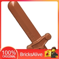 [BricksAlive] ACCESSORIES Brown Sword Shortsword Elaborate Hilt (76764)