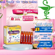 Siro uống Calci Nano Milk giúp bổ sung canxi đề kháng phát triển xương răng cho bé Hộp 20 ống