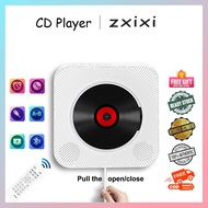 Wall-mounted CD Player Bluetooth Speaker Portable Home Audio Boombox With Remote Control FM Radio