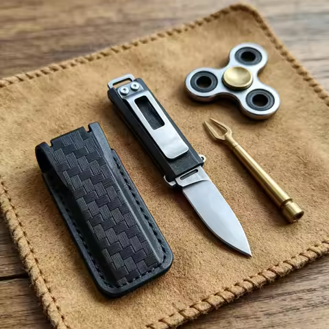CR 2425 Multi-functional Small Straight Knife 8Cr13Mov Blade Black Nylon Fiber Handle Portable Campi