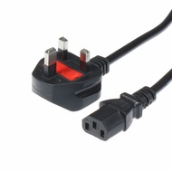 AC 3 Pin UK Plug to EU 2 Prong power cord cable 1.5M c/w Fuse