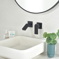 Household Faucet Hotel Faucet Basin Double-Hole Concealed Bathroom Cabinet Manufacturer Embedded Typ